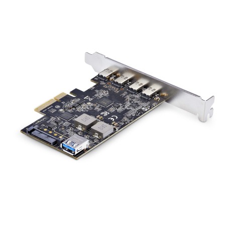 StarTech.com 5-Port USB PCIe Card, USB 3.2 10Gbps, PCI Express Card with 4x USB-C Ports, 1x USB-A Internal Port, USB PCIe Contr